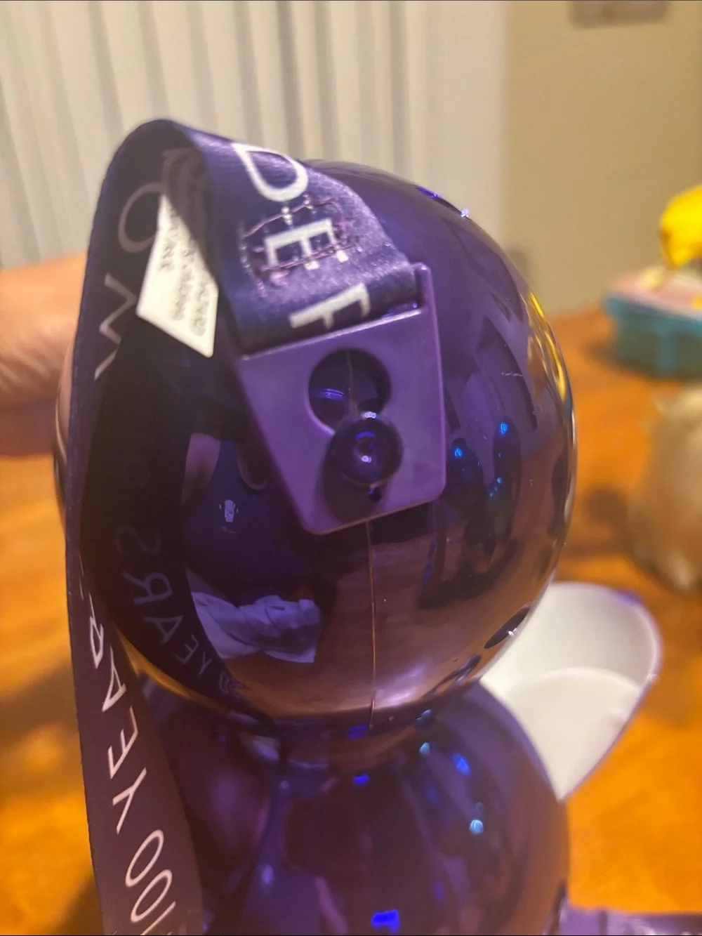 Disney 100Yrs Purple Mickey Head Snack Holder with Strap collectible